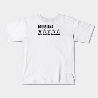 Louisiana One Star Review Kids T-Shirt